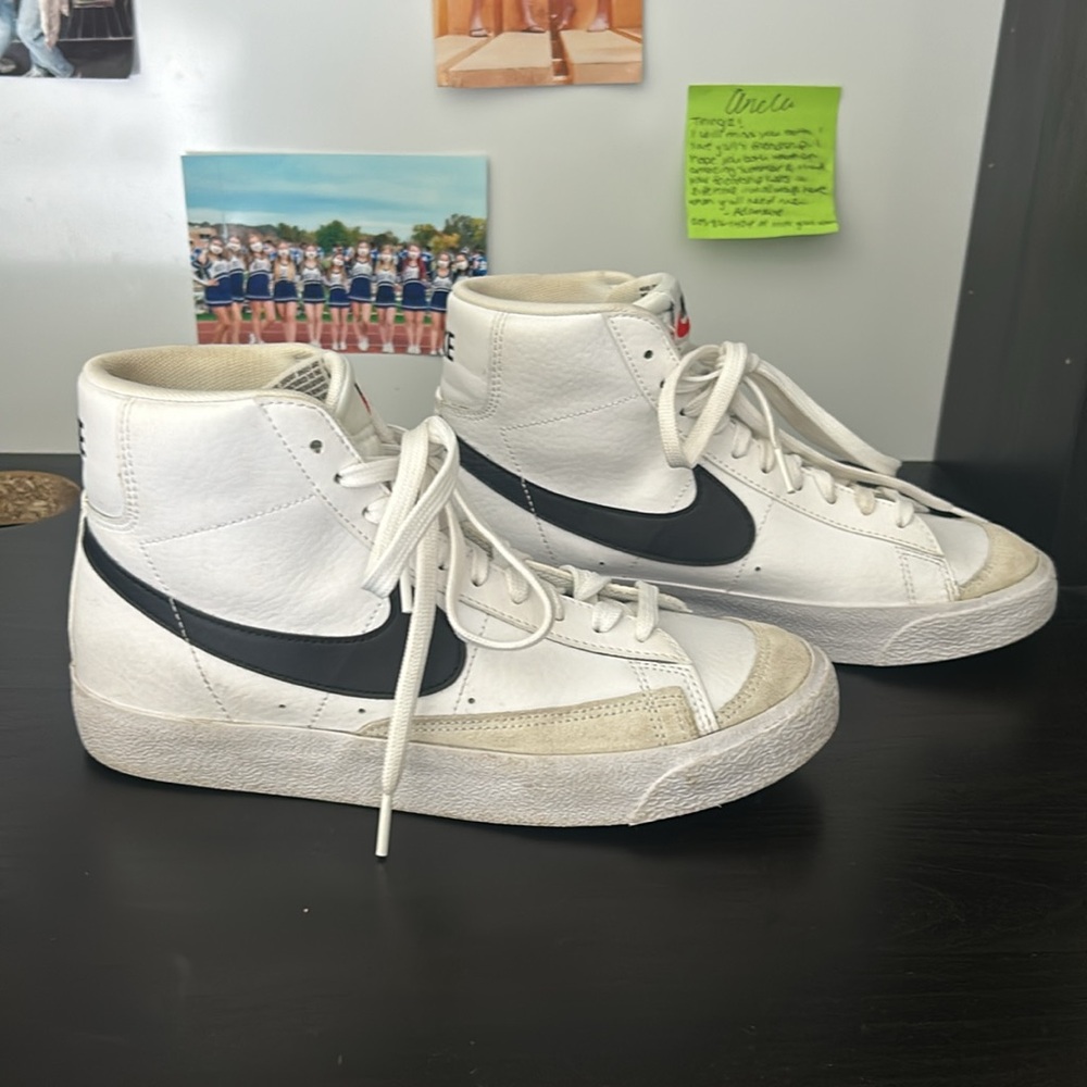 White High Top Nike Blazers